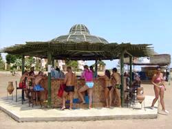 Shams Alam Beach Resort - Marsa Alam, Red Sea. Beach bar.
